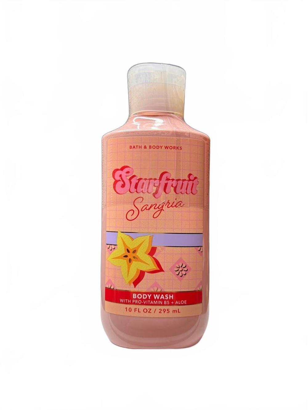 Bath & Body Works Starfruit Sangria 10 oz Kiwi Body Wash Limited Summer Edition